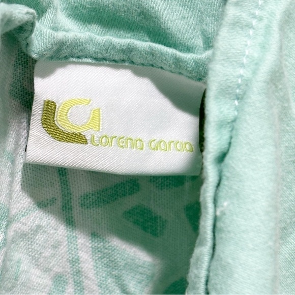 LORENA GARCIA Green Blue Mauve Floral Cotton Pillow Sham Replacement 20” X 26” - Picture 6 of 7